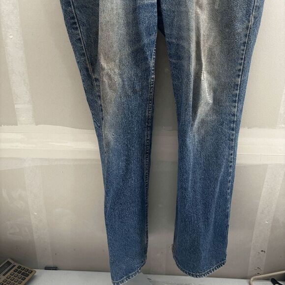 VTG Levis 517 Jeans Men's 40x30 Bootcut Pants Y2K Faded Whisker Wallet USA 1999 - Picture 9 of 12